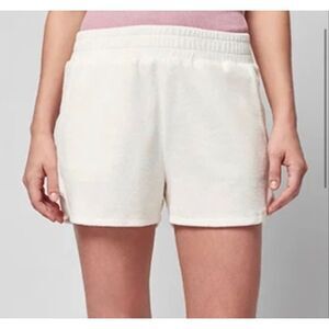 Faherty White Cabana Towel Terry Shorts